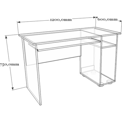 Схема стола компьютерного 03-003