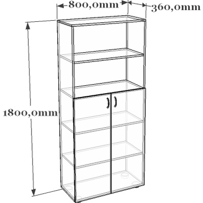 Схема шкафа для документов 11-003