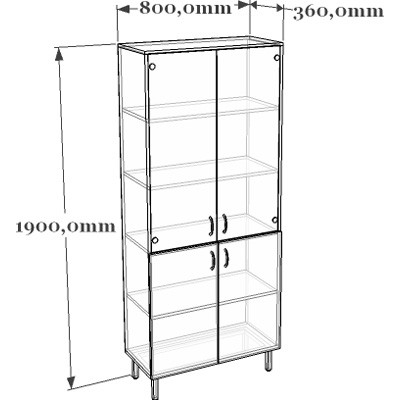 Схема шкафа лабораторного 23-006